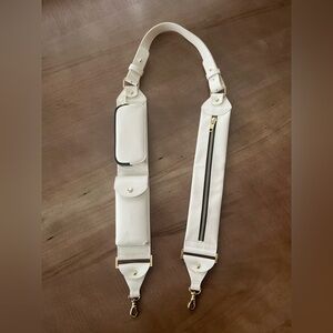 Bandolier BILLIE STRAP Crossbody Utility Strap in Ivory/Gold